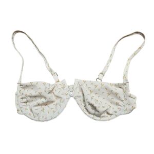 Lahana swim Bikini Top( Only) Floral Cream Size M